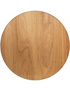 Round Folding Banquet Catering Table 6ft Plywood 1830x760 | Stalwart DA-AOX214 2