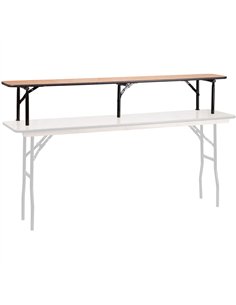 Folding Bar Top Table 6ft Plywood 1830x300x300mm | Stalwart DA-AOX224