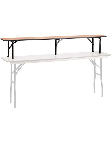 Folding Bar Top Table 8ft Plywood 2430x300x300mm | Stalwart DA-AOX226