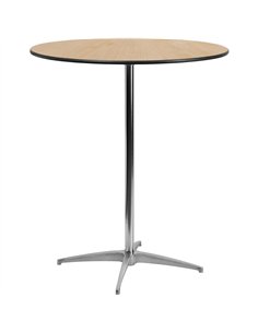 Bistro &amp Bar Table Plywood 610mm Round Adjustable Height 760/1060mm | Stalwart DA-AOX228