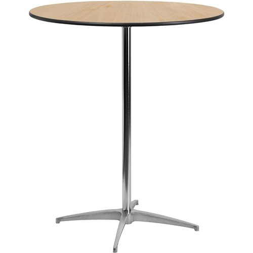 Bistro &amp Bar Table Plywood 610mm Round Adjustable Height 760/1060mm | Stalwart DA-AOX228