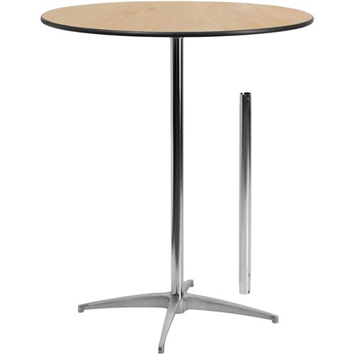Bistro &amp Bar Table Plywood 760mm Round Adjustable Height 760/1060mm | Stalwart DA-AOX230