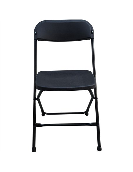 Foldable Chair Steel Black | Stalwart DA-AOX234