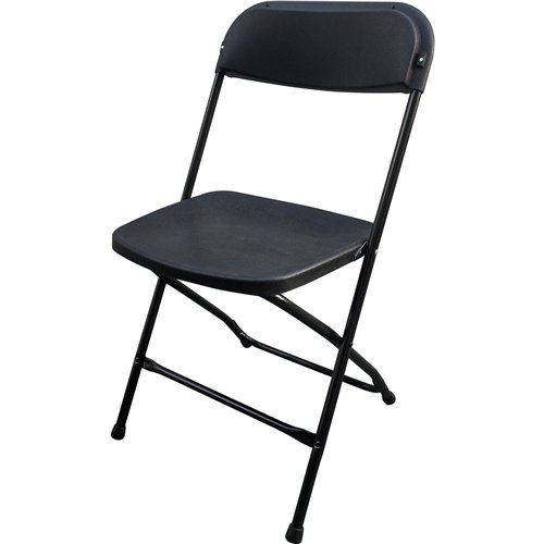 Foldable Chair Steel Black | Stalwart DA-AOX234