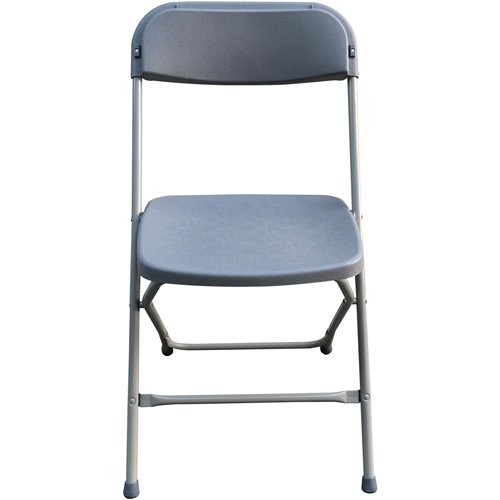 Foldable Chair Steel Gray | Stalwart DA-AOX238