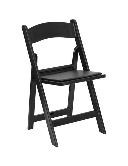 Foldable Chair Polypropylene Resin Black | Stalwart DA-AOX240