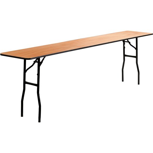 Rectangular Folding Banquet Catering Table Plywood 2430x460x760mm | Stalwart DA-AOX512