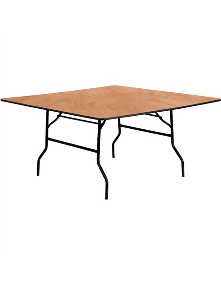 Square Folding Banquet Catering Table Plywood 1525x1525x760mm | Stalwart DA-AOX516
