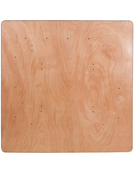 Square Folding Banquet Catering Table Plywood 1525x1525x760mm | Stalwart DA-AOX516