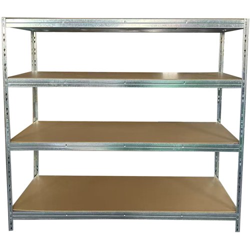 4-Tier Galvanized Heavy‑Duty Shelving Unit – 250kg per Shelf | Stalwart DA-KRT43