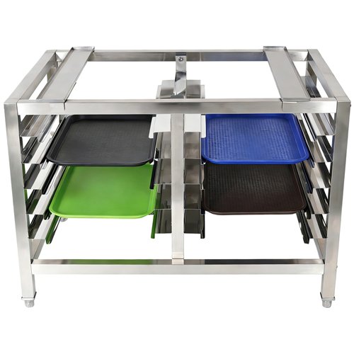 Stainless Steel Oven Stand with Dual Tray Rails 980x700x745mm | Stalwart DA-WAN112