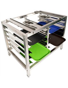 Stainless Steel Oven Stand with Dual Tray Rails 980x700x745mm | Stalwart DA-WAN112 2