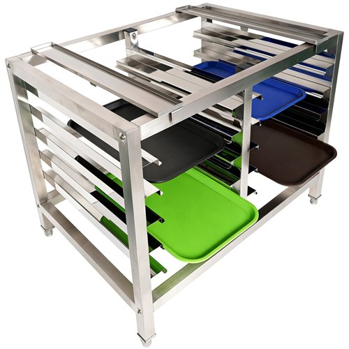 Stainless Steel Oven Stand with Dual Tray Rails 980x700x745mm | Stalwart DA-WAN112