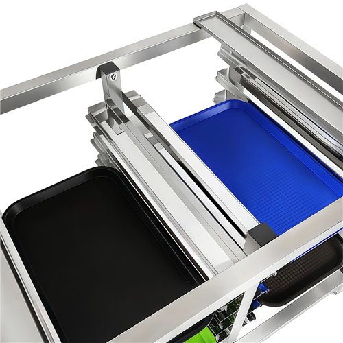 Stainless Steel Oven Stand with Dual Tray Rails 980x700x745mm | Stalwart DA-WAN112