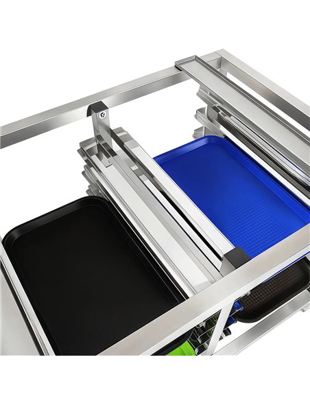 Stainless Steel Oven Stand with Dual Tray Rails 980x700x745mm | Stalwart DA-WAN112