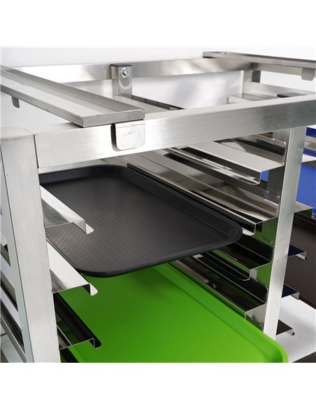 Stainless Steel Oven Stand with Dual Tray Rails 980x700x745mm | Stalwart DA-WAN112