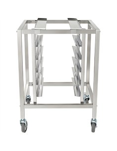 Stainless Steel Oven Stand Frame with 5 Tier GN2/3 &amp GN1/2 Rails 595x535x850mm | Stalwart DA-WAN116