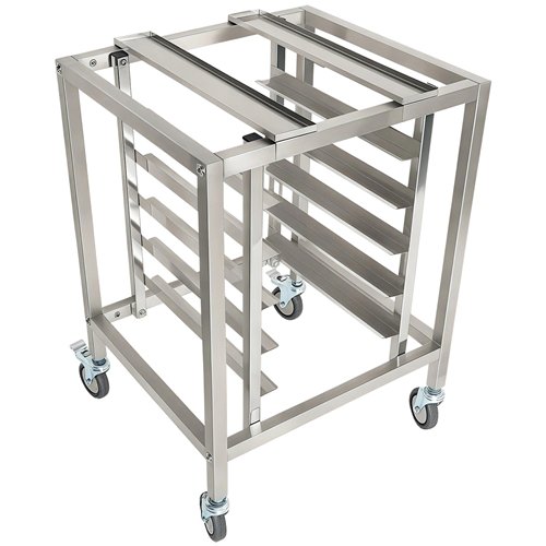 Stainless Steel Oven Stand Frame with 5 Tier GN2/3 &amp GN1/2 Rails 595x535x850mm | Stalwart DA-WAN116