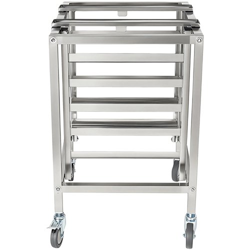 Stainless Steel Oven Stand Frame with 5 Tier GN2/3 &amp GN1/2 Rails 595x535x850mm | Stalwart DA-WAN116