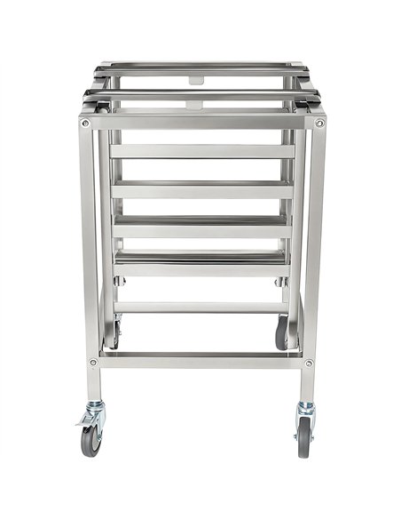 Stainless Steel Oven Stand Frame with 5 Tier GN2/3 &amp GN1/2 Rails 595x535x850mm | Stalwart DA-WAN116