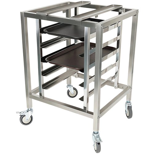 Stainless Steel Oven Stand Frame with 5 Tier GN2/3 &amp GN1/2 Rails 595x535x850mm | Stalwart DA-WAN116