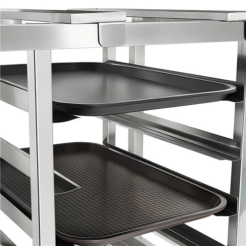 Stainless Steel Oven Stand Frame with 5 Tier GN2/3 &amp GN1/2 Rails 595x535x850mm | Stalwart DA-WAN116