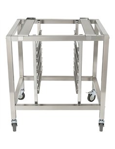 Stainless Steel Oven Stand with GN1/1 Rails 770x650x850mm | Stalwart DA-WAN118