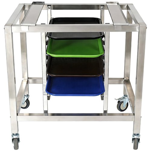 Stainless Steel Oven Stand with GN1/1 Rails 770x650x850mm | Stalwart DA-WAN118