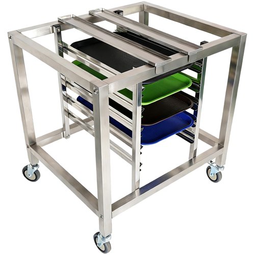 Stainless Steel Oven Stand with GN1/1 Rails 770x650x850mm | Stalwart DA-WAN118