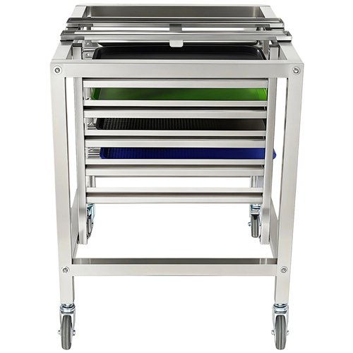 Stainless Steel Oven Stand with GN1/1 Rails 770x650x850mm | Stalwart DA-WAN118