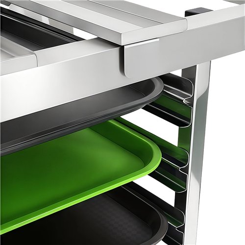 Stainless Steel Oven Stand with GN1/1 Rails 770x650x850mm | Stalwart DA-WAN118