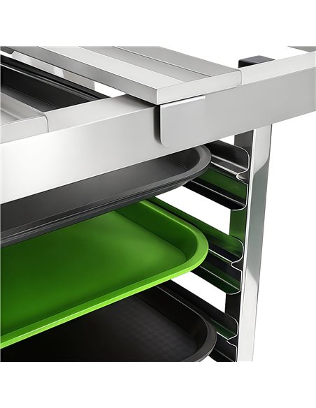 Stainless Steel Oven Stand with GN1/1 Rails 770x650x850mm | Stalwart DA-WAN118