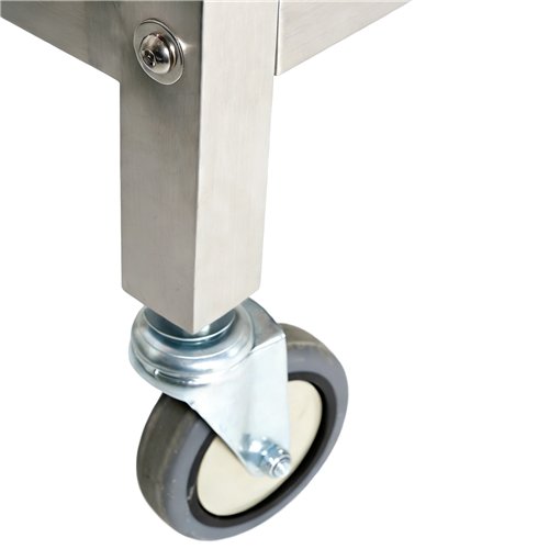 Stainless Steel Oven Stand with Dual GN1/1 &amp 60x40 Rails 980x700x745mm | Stalwart DA-WAN120