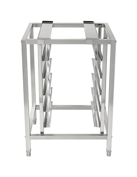 Stainless Steel Oven Stand with 5 Tier GN2/3 &amp GN1/2 Rails 595x535x850mm | Stalwart DA-WAN108