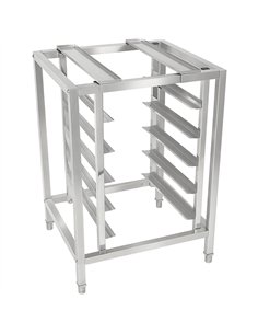 Stainless Steel Oven Stand with 5 Tier GN2/3 &amp GN1/2 Rails 595x535x850mm | Stalwart DA-WAN108 2