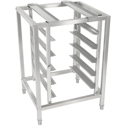 Stainless Steel Oven Stand with 5 Tier GN2/3 &amp GN1/2 Rails 595x535x850mm | Stalwart DA-WAN108
