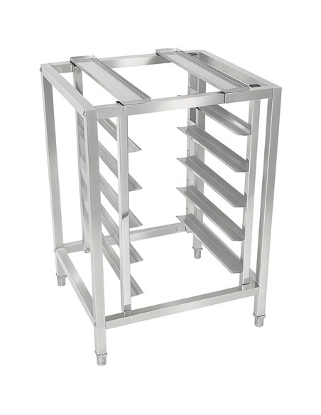 Stainless Steel Oven Stand with 5 Tier GN2/3 &amp GN1/2 Rails 595x535x850mm | Stalwart DA-WAN108
