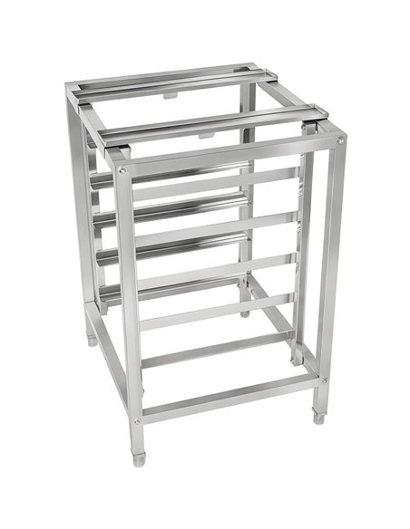 Stainless Steel Oven Stand with 5 Tier GN2/3 &amp GN1/2 Rails 595x535x850mm | Stalwart DA-WAN108