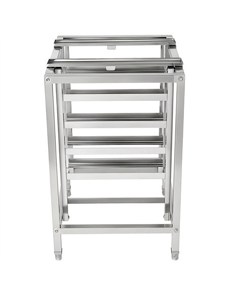 Stainless Steel Oven Stand with 5 Tier GN2/3 &amp GN1/2 Rails 595x535x850mm | Stalwart DA-WAN108