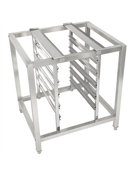 Stainless Steel Oven Stand with GN1/1 Rails 770x650x850mm | Stalwart DA-WAN110