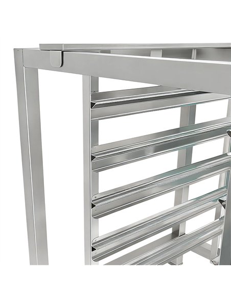 Stainless Steel Oven Stand with GN1/1 Rails 770x650x850mm | Stalwart DA-WAN110