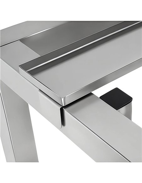 Stainless Steel Oven Stand with GN1/1 Rails 770x650x850mm | Stalwart DA-WAN110