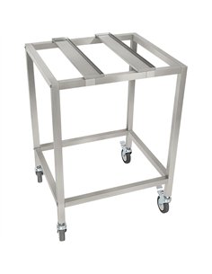 Stainless Steel Oven Stand Frame with Movable Holding Rail 595x535x850mm | Stalwart DA-WAN114 2