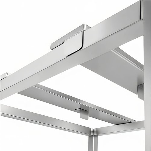 Stainless Steel Oven Stand Frame with Movable Holding Rail 595x535x850mm | Stalwart DA-WAN114