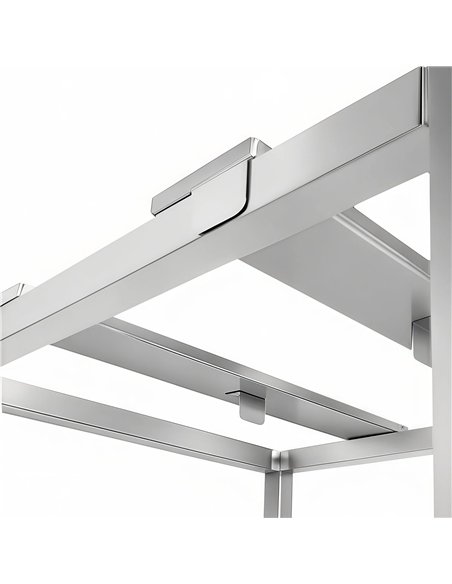 Stainless Steel Oven Stand Frame with Movable Holding Rail 595x535x850mm | Stalwart DA-WAN114
