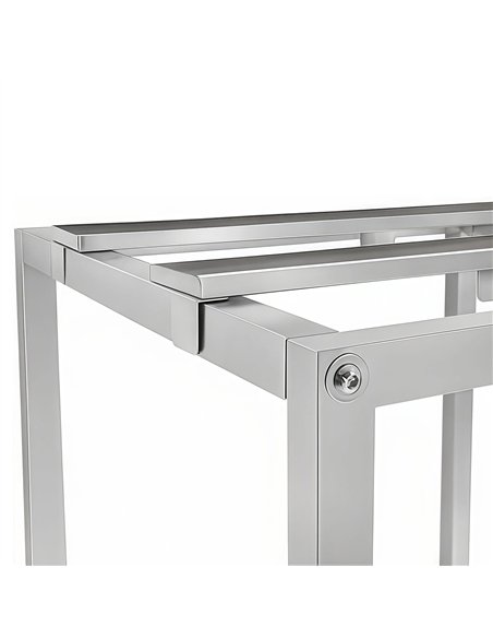 Stainless Steel Oven Stand Frame with Movable Holding Rail 595x535x850mm | Stalwart DA-WAN114