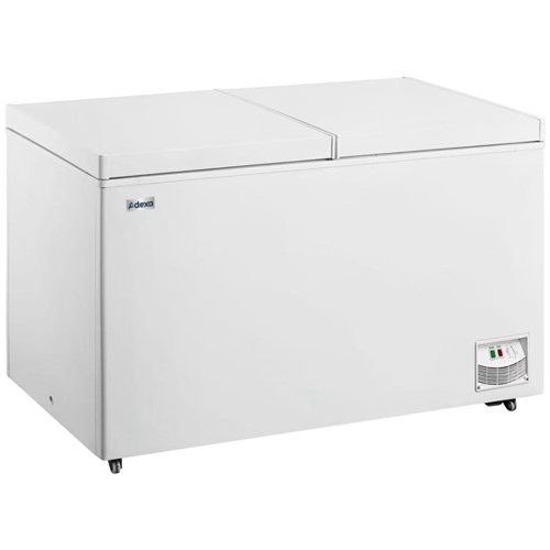 Commercial Chest Freezer 607 Litres Twin Solid Lid 1800x710x850mm White | Stalwart DA-BCBD607
