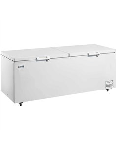 Commercial Chest Freezer 1098 Litres Twin Solid Lid 2360x845x910mm White | Stalwart DA-BCBD1098X