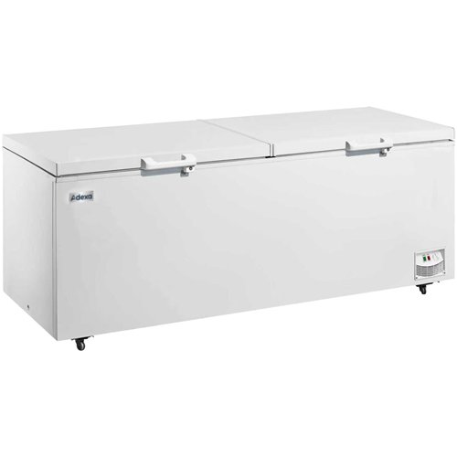 Commercial Chest Freezer 1098 Litres Twin Solid Lid 2360x845x910mm White | Stalwart DA-BCBD1098X