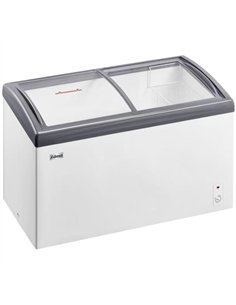 Commercial Display Chest &amp Ice Cream Freezer 268L Glass Sliding Lid 750×555×830mm White | Stalwart DA-SCSD268Y